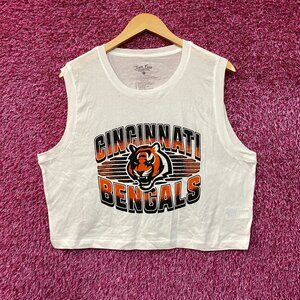 Junk Food Clothing NFL Cincinnati Bengals Cropped Sleeveless T-Shirt XL
